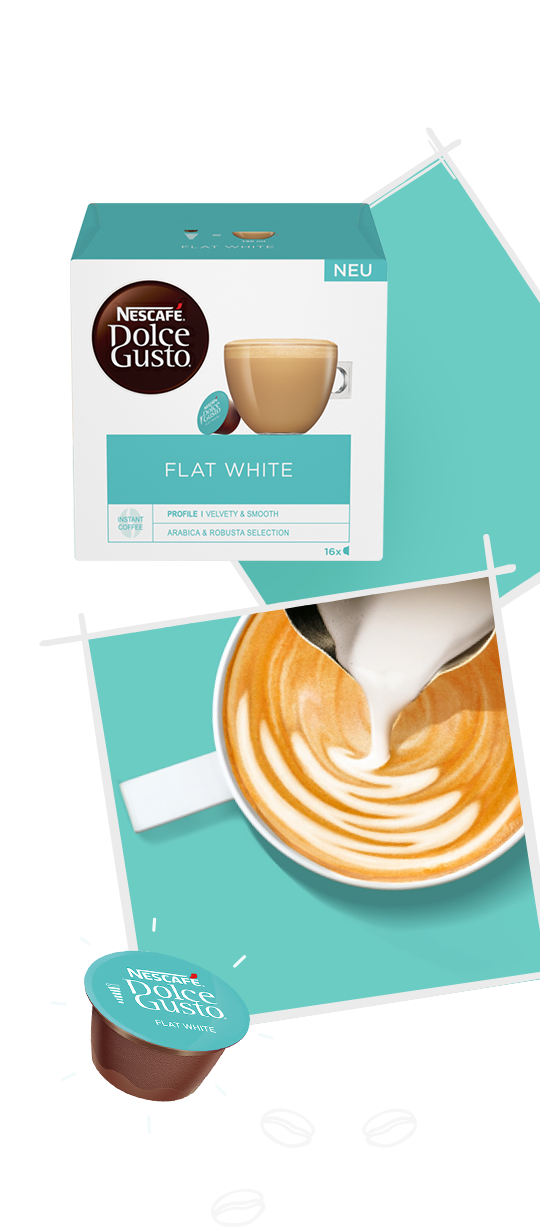 Der neue Flat White zeichnet sich durch seinen cremigen, sanften Geschmack aus.