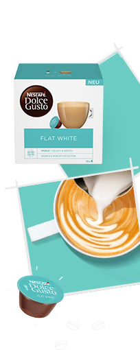 Der neue Flat White zeichnet sich durch seinen cremigen, sanften Geschmack aus.