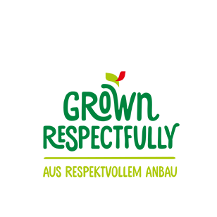 Logo, Grown Respectfully - aus respektvollem Anbau.