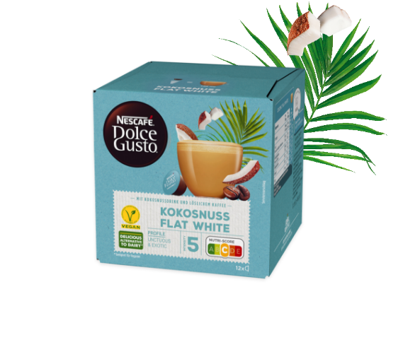 Vegane Kokosnuss Flat White Verpackung