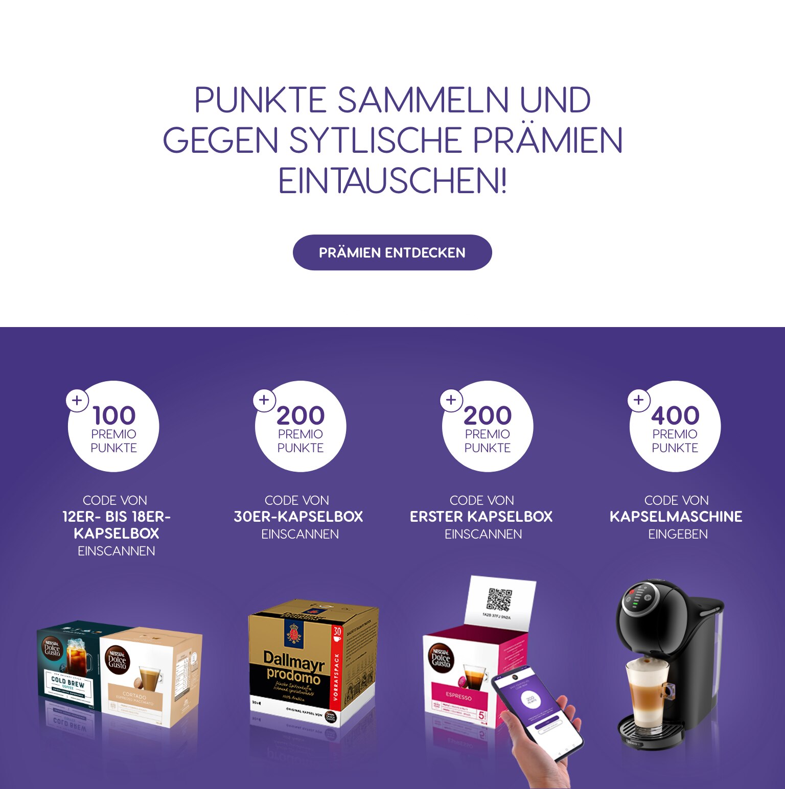 Punkte sammeln und gegen stylische Prämien eintauschen