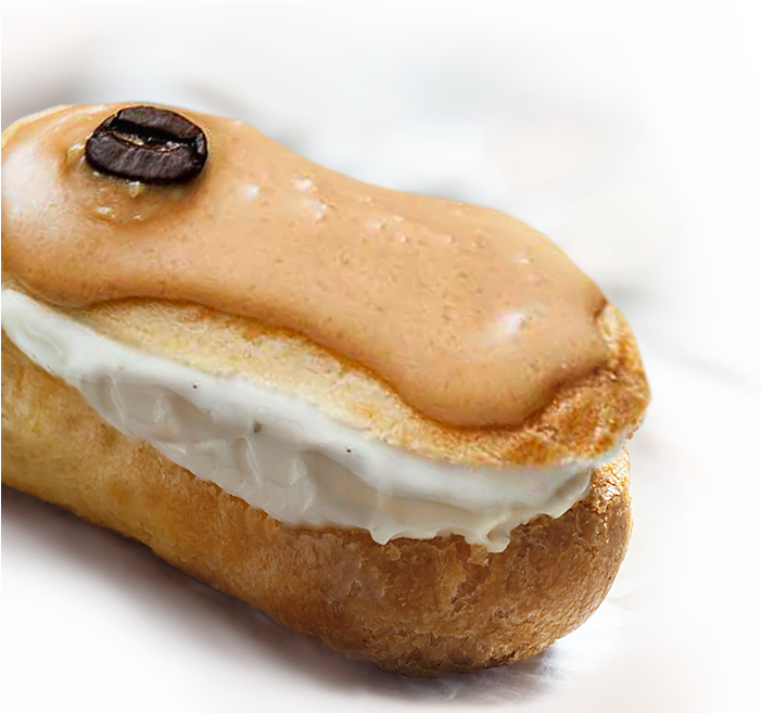 Eclairs mit Vanille-Creme