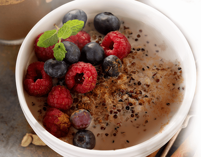 Rezept Kaffee Quinoa mit Früchten